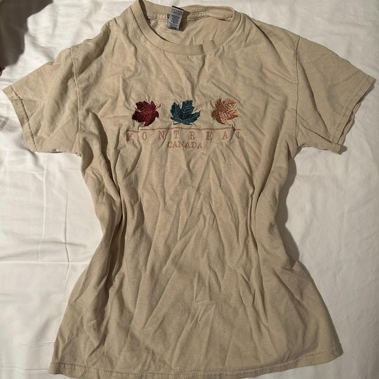 Womens Cream T Shirt Depop