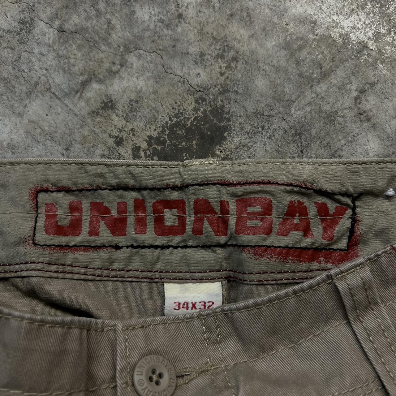 Y2K Baggy Tan Unionbay Cargo Pants Size: 34x32 See... - Depop