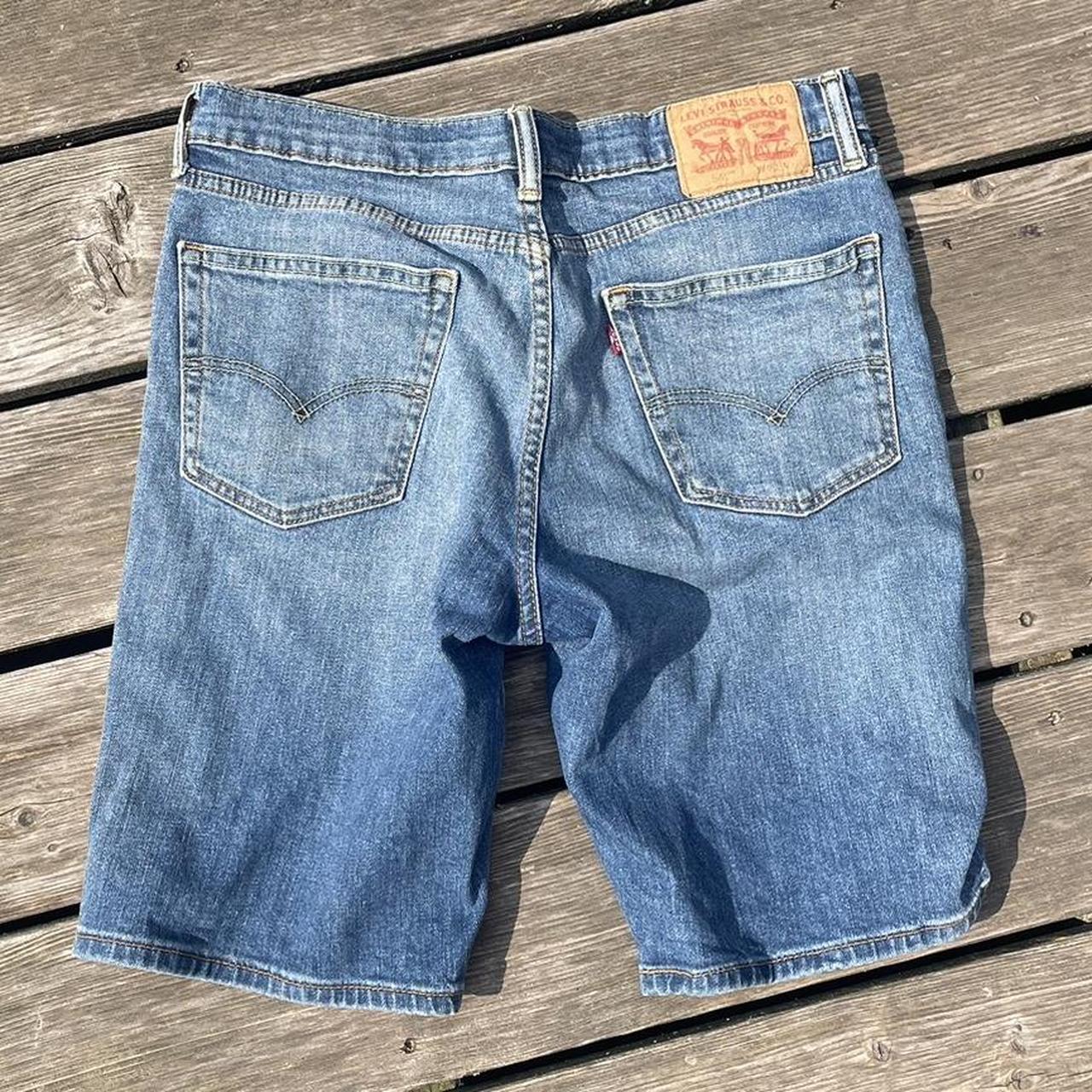 Levi s 541 blue denim Jean shorts jorts relaxed. Depop