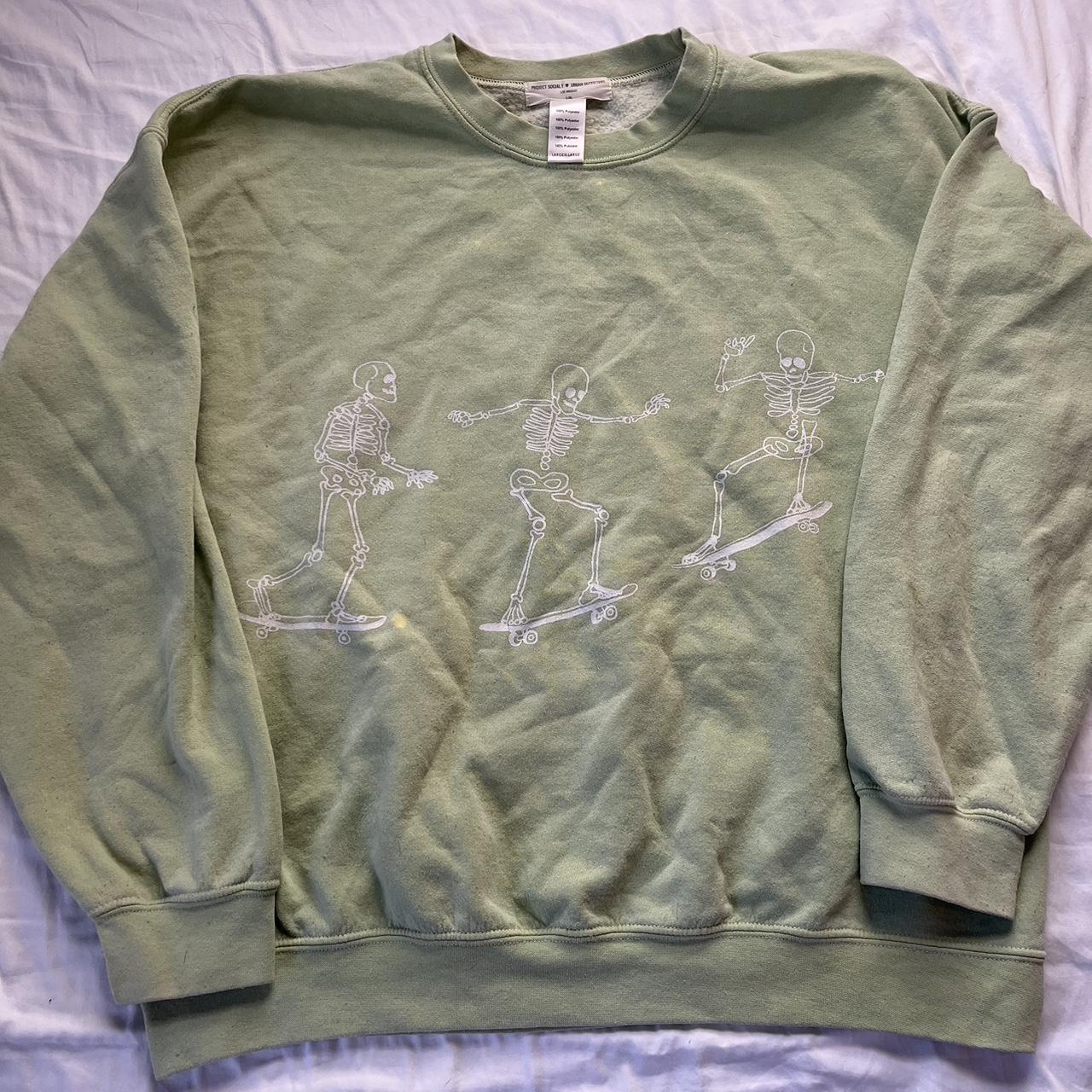 Urban outfitters skeleton sweatshirt Clearance