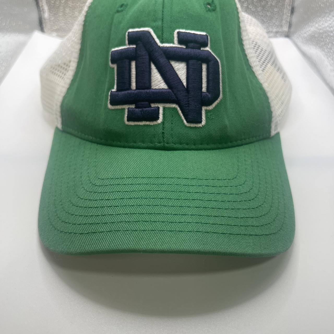 Zephyr Notre Dame hat mesh SnapBack green and white.... - Depop