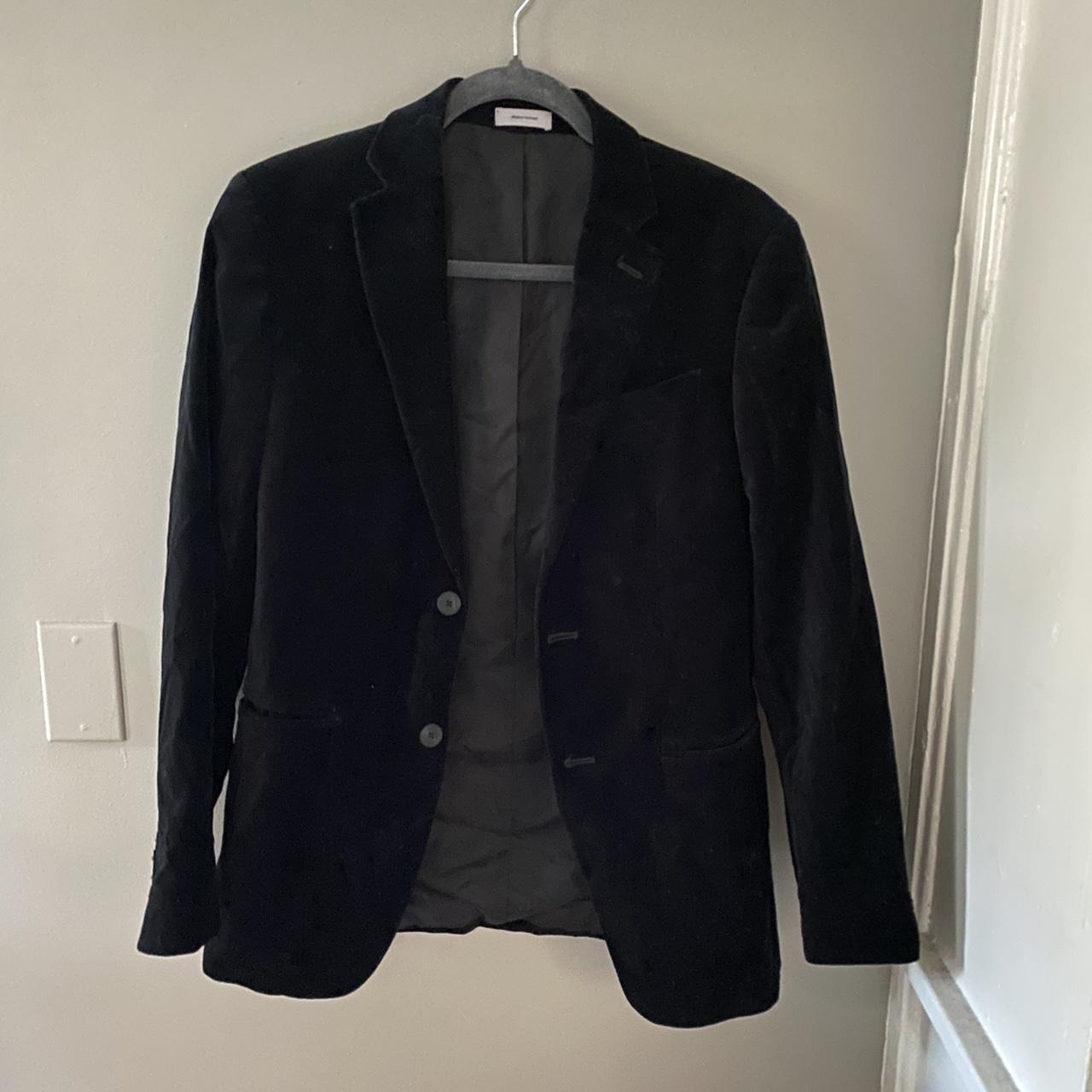 JF J.Ferrar Men's Navy Coat | Depop