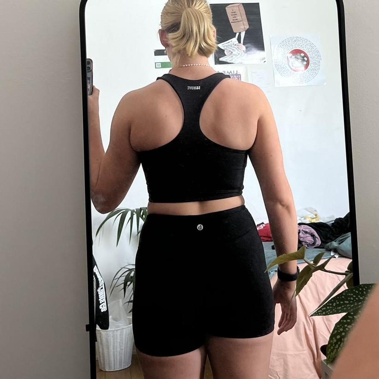 SportsGirl Active racer back crop tops Green AND... Depop