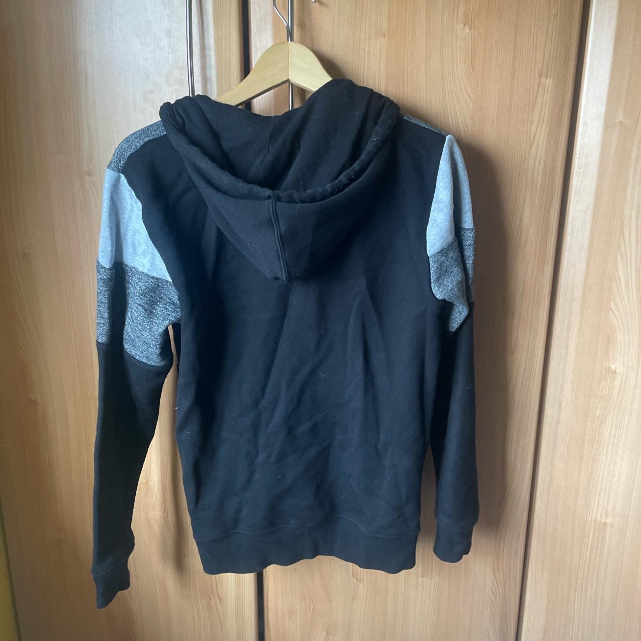 Black and grey zip up hoodie New look men’s size... Depop