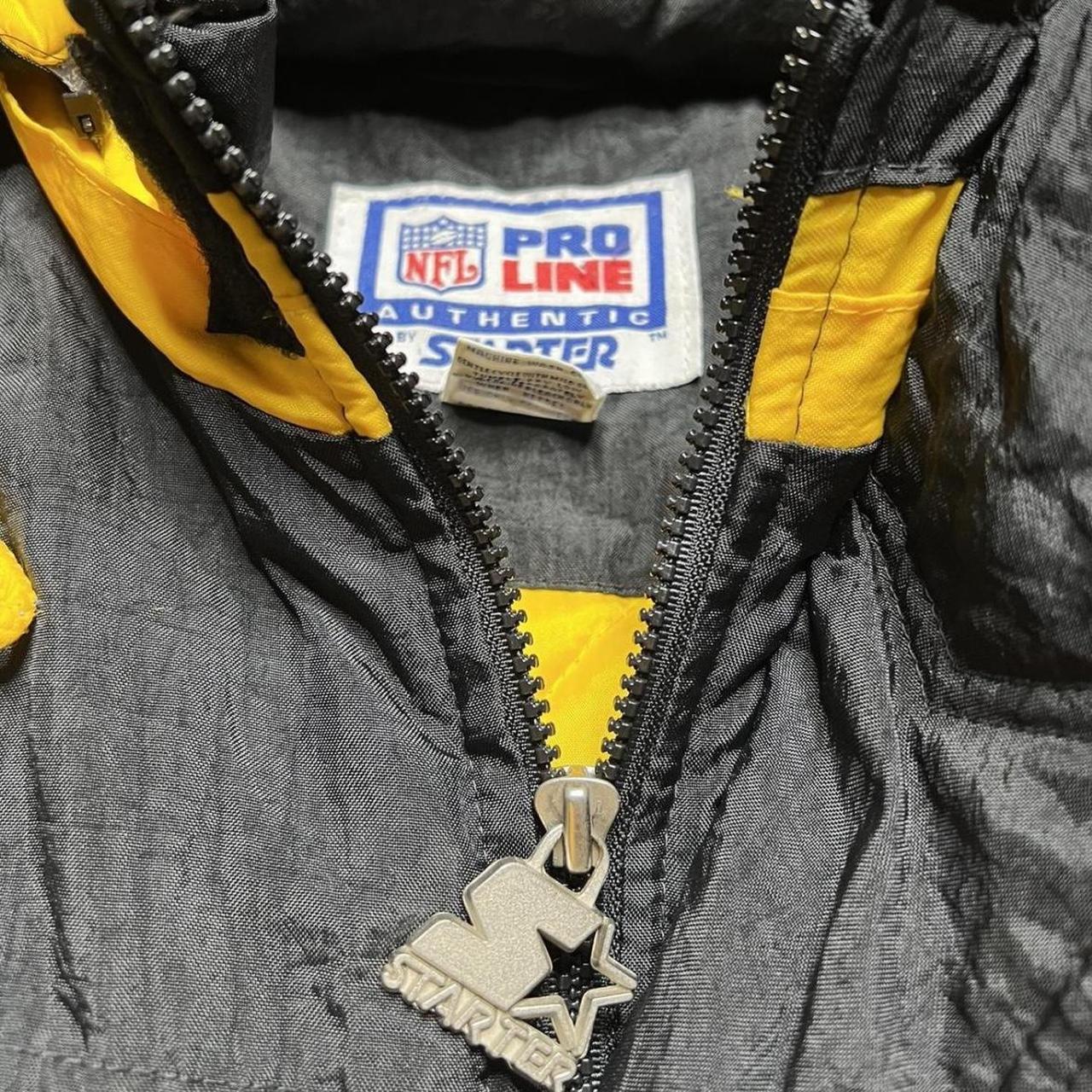 pittsburgh steelers leather jacket great condition - Depop