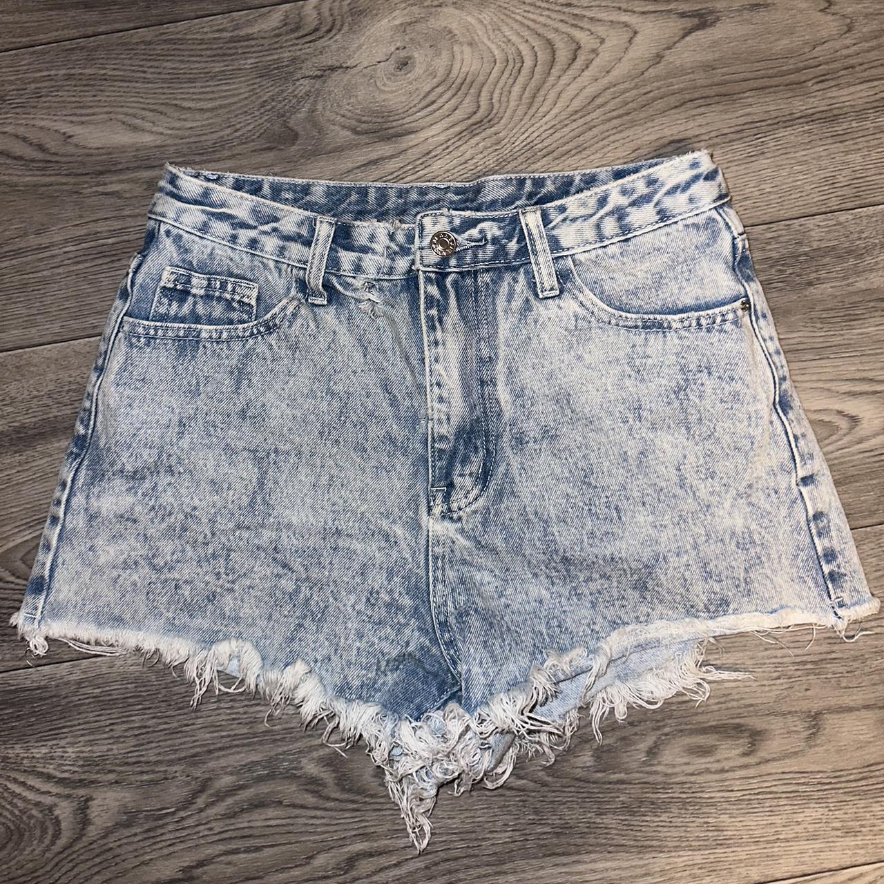 thrifted jean shorts (no tags) very comfy fit loosely - Depop