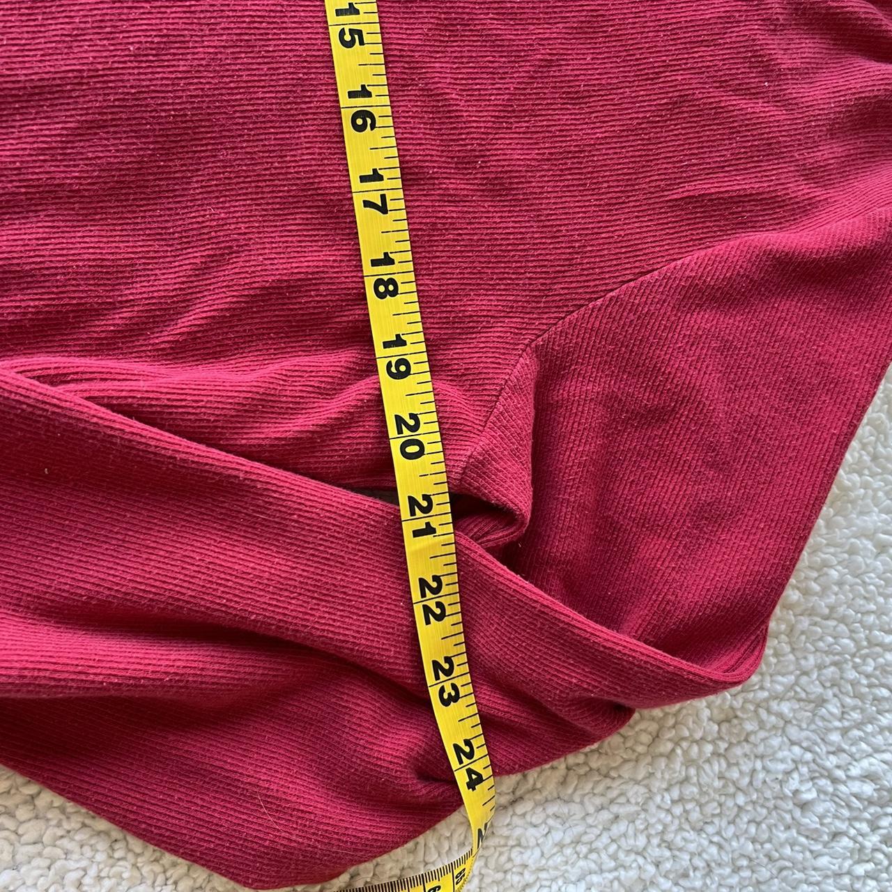 rafaella maroon/red cropped henley size xl 🌹 giving... - Depop