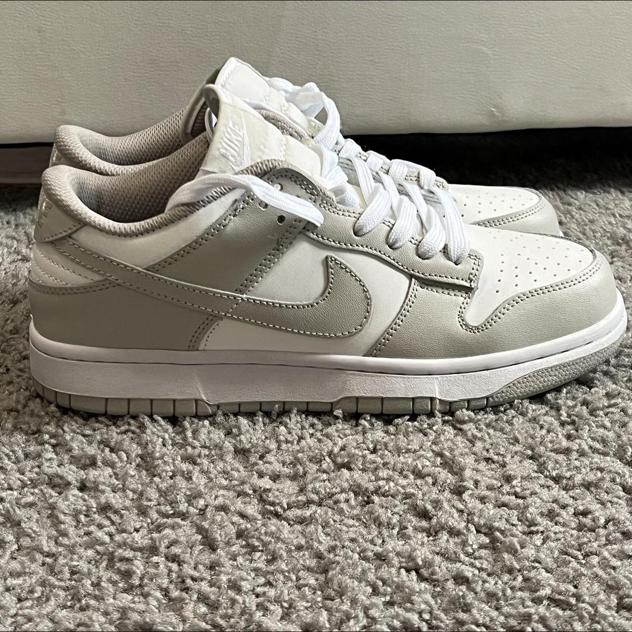 grey fog dunks size U.S 8.5 - Depop