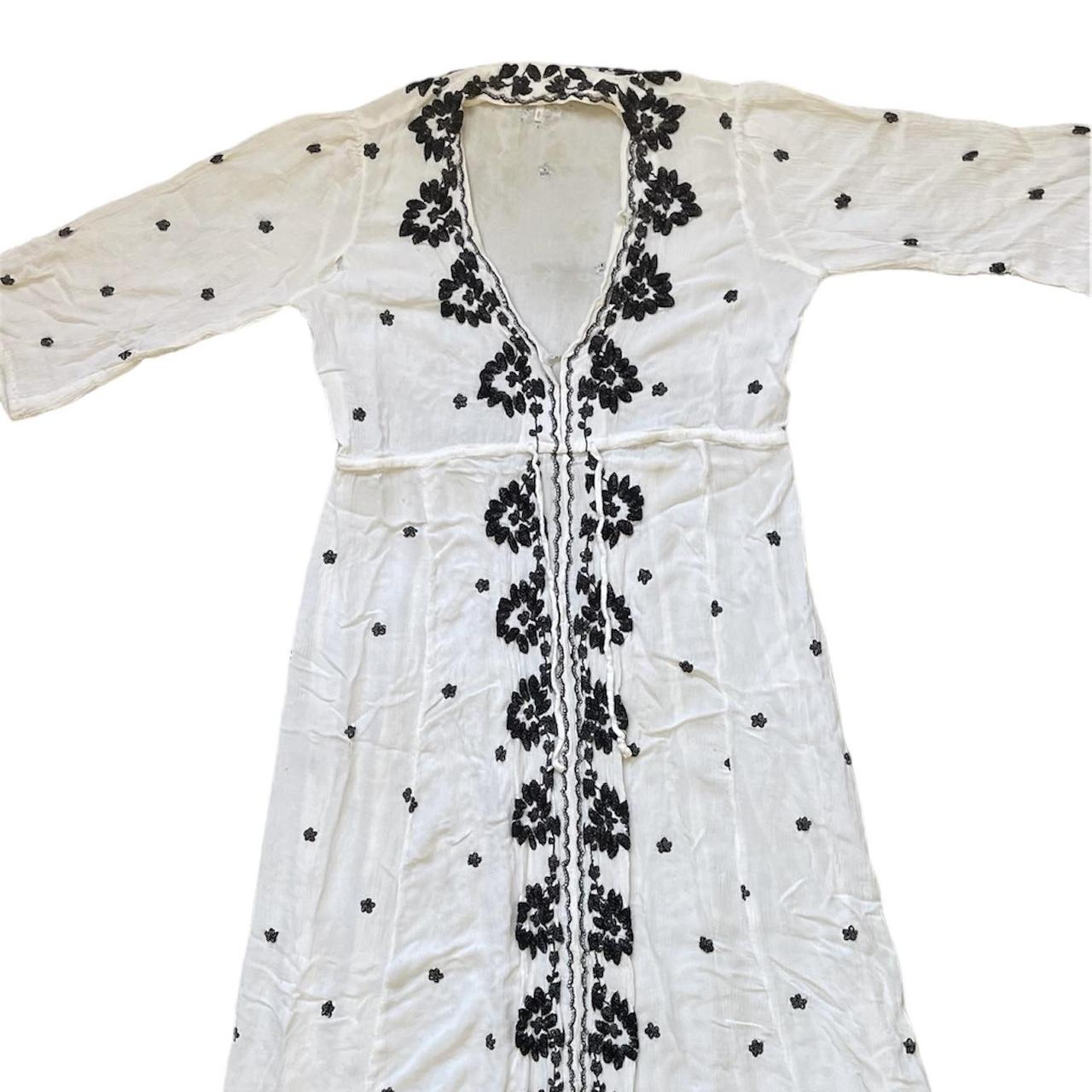 Apana Womens Maxi Dress Size Medium Botanical Print - Depop