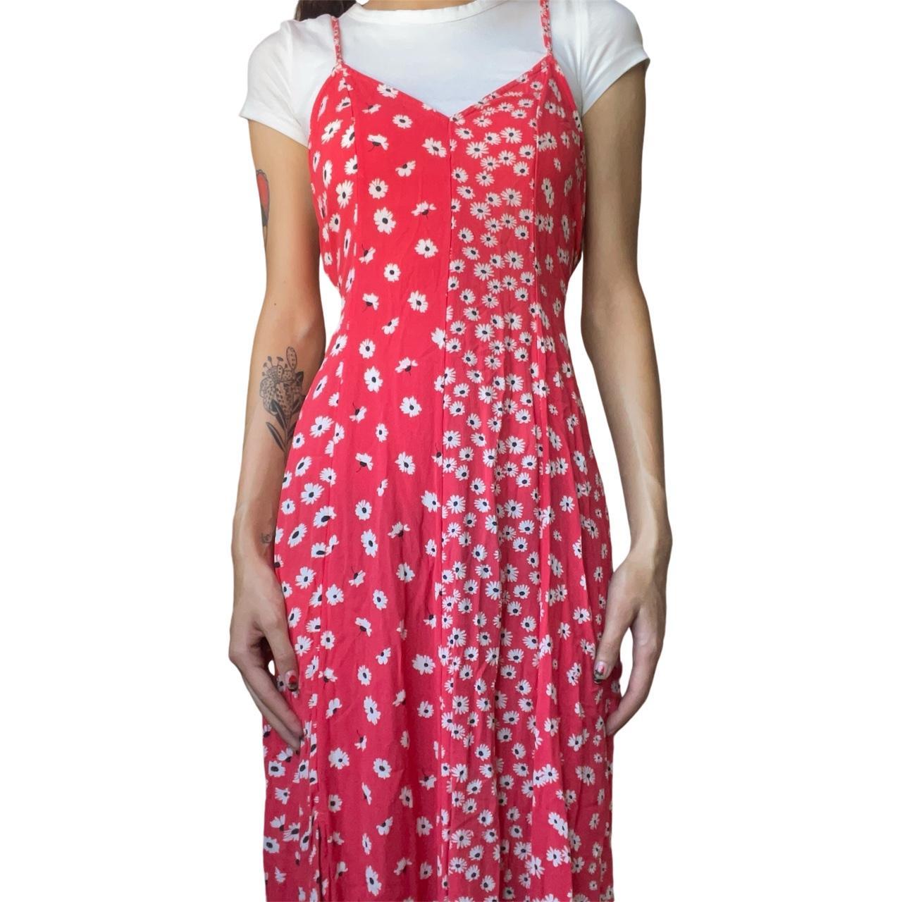 American eagle red floral dress best sale