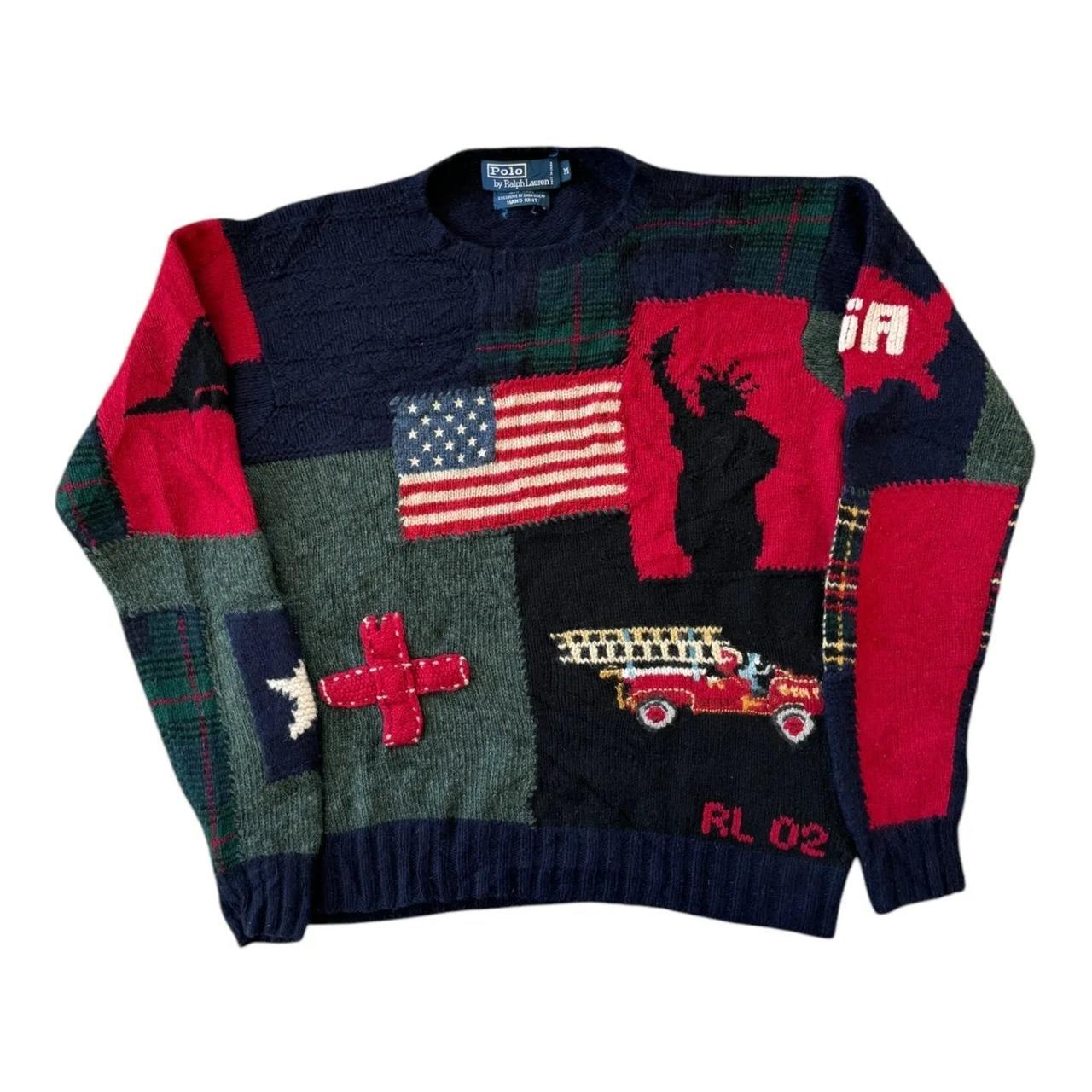 Vintage Rare Polo Ralph Lauren 9/11 Tribute USA Flag | Depop