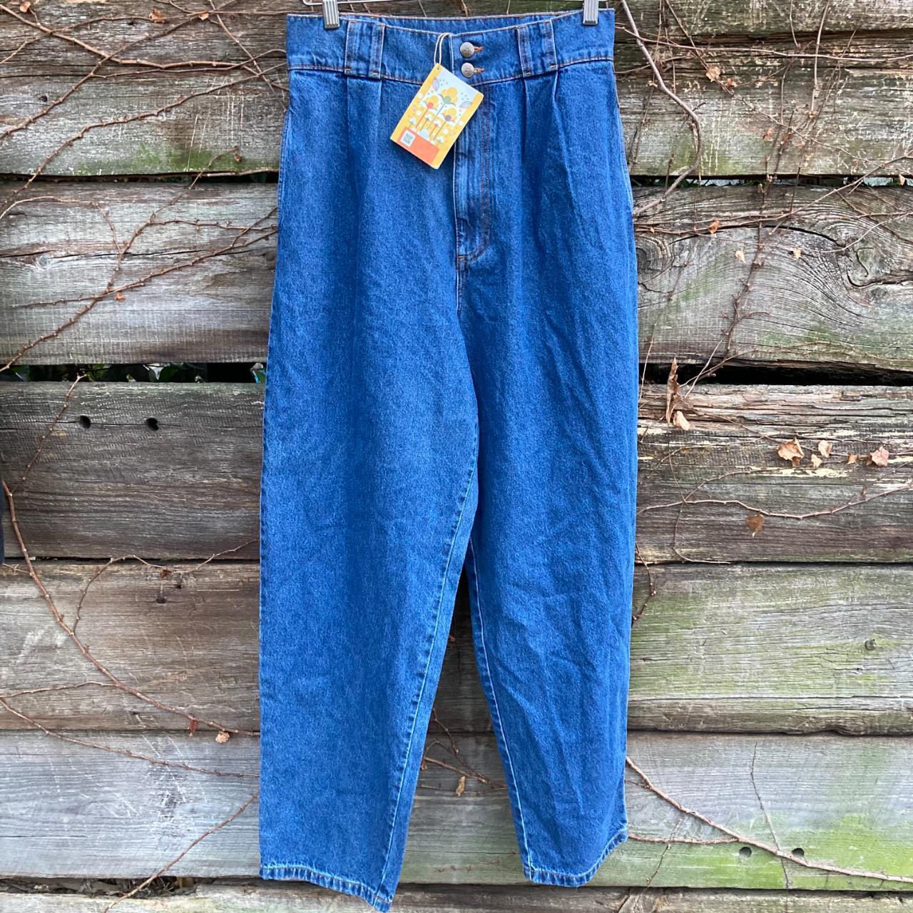 Lucy & Yak Pleated pants blue cotton NWT Size... Depop