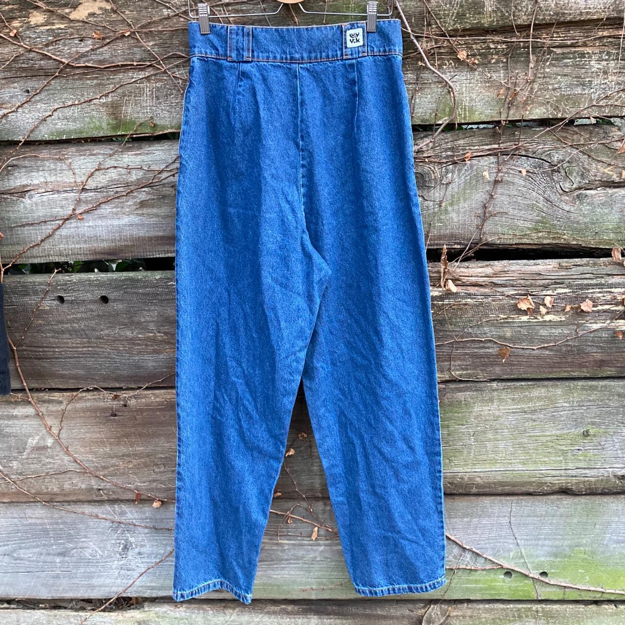 Lucy & Yak Pleated pants blue cotton NWT Size... Depop