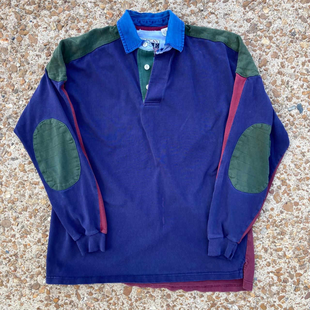 Vintage Ralph Lauren Polo Rugby Color Block Long Sleeve