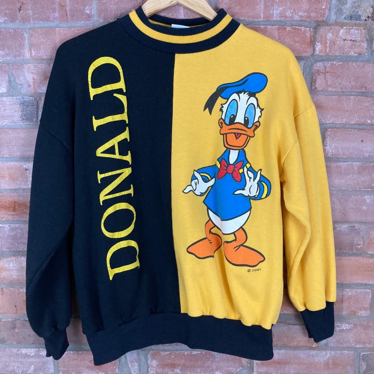 Vintage Disney Donald Duck Crew Neck Pullover Grey Jumper
