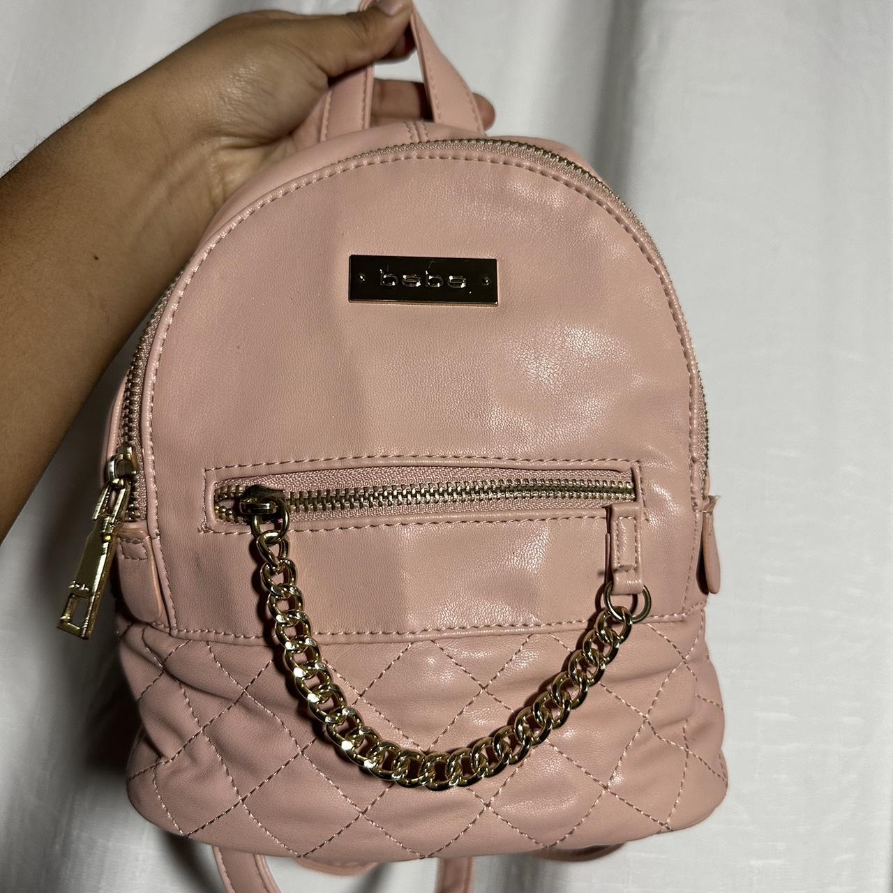 Bebe mini baby pink backpack minibackpack bebe