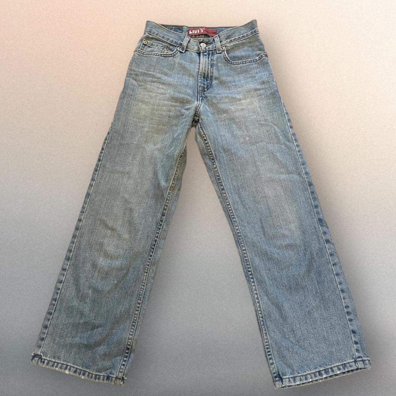 Vintage Levi’s 569 Light Wash High Waist Denim... - Depop