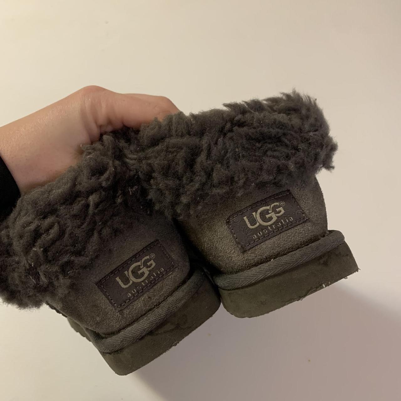 Short grey mini ugg boots 🤍 can either be worn... - Depop