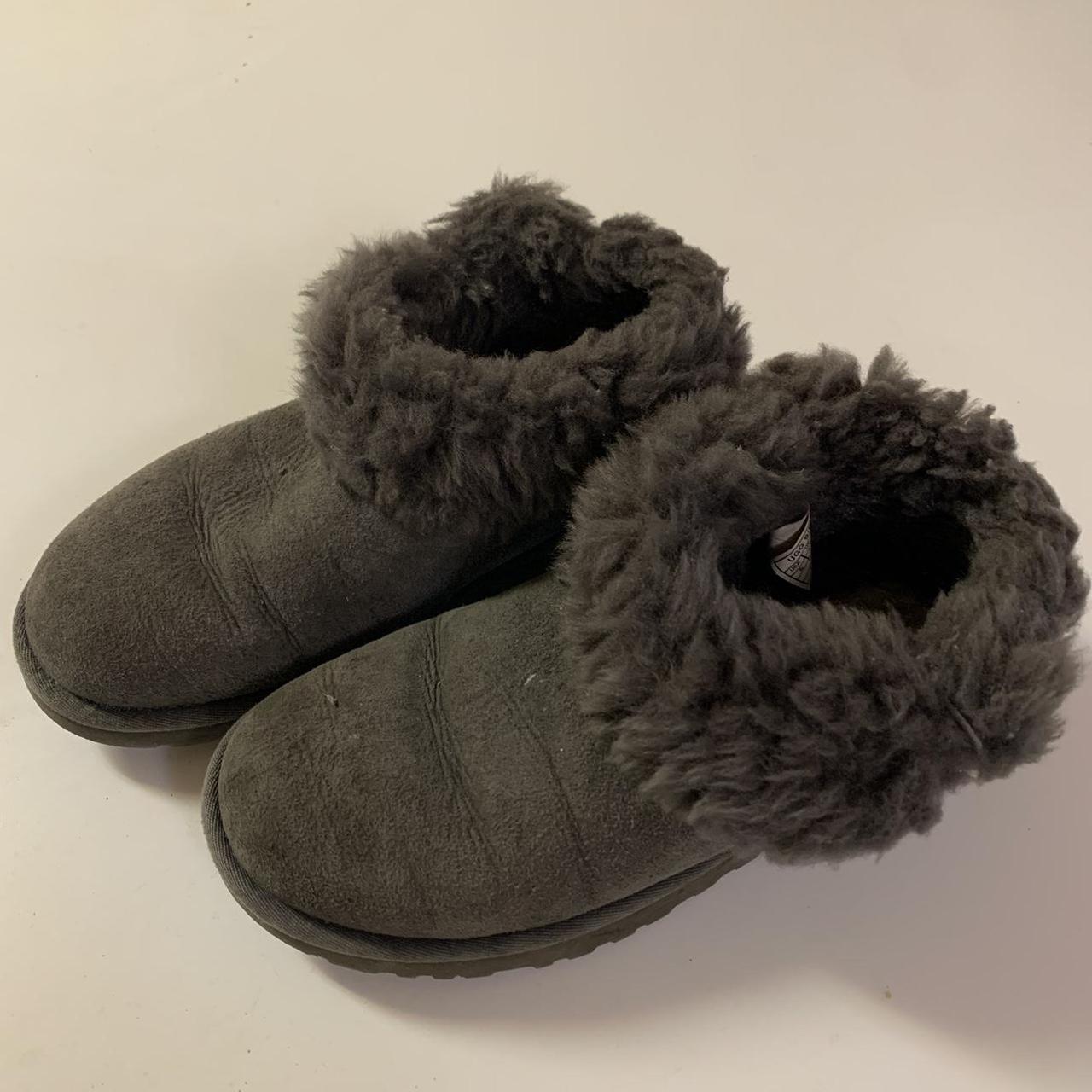 Short grey mini ugg boots 🤍 can either be worn... - Depop