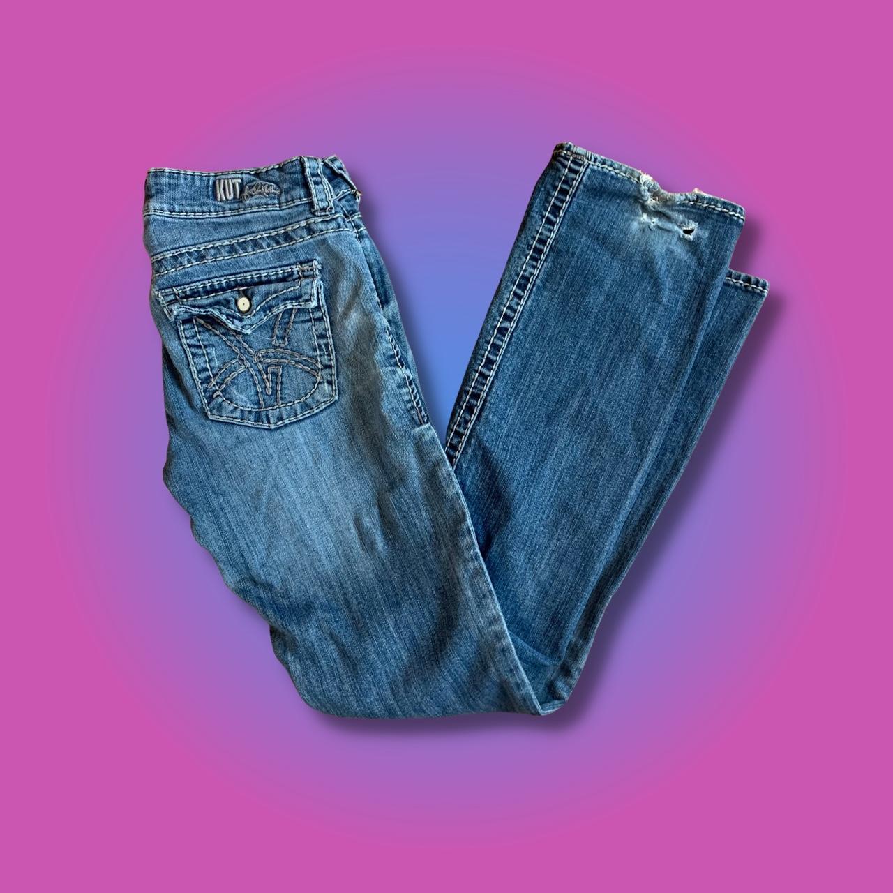 Y2k Low Rise Flare Jeans 🤍 Embellished Y2k Low Rise Depop