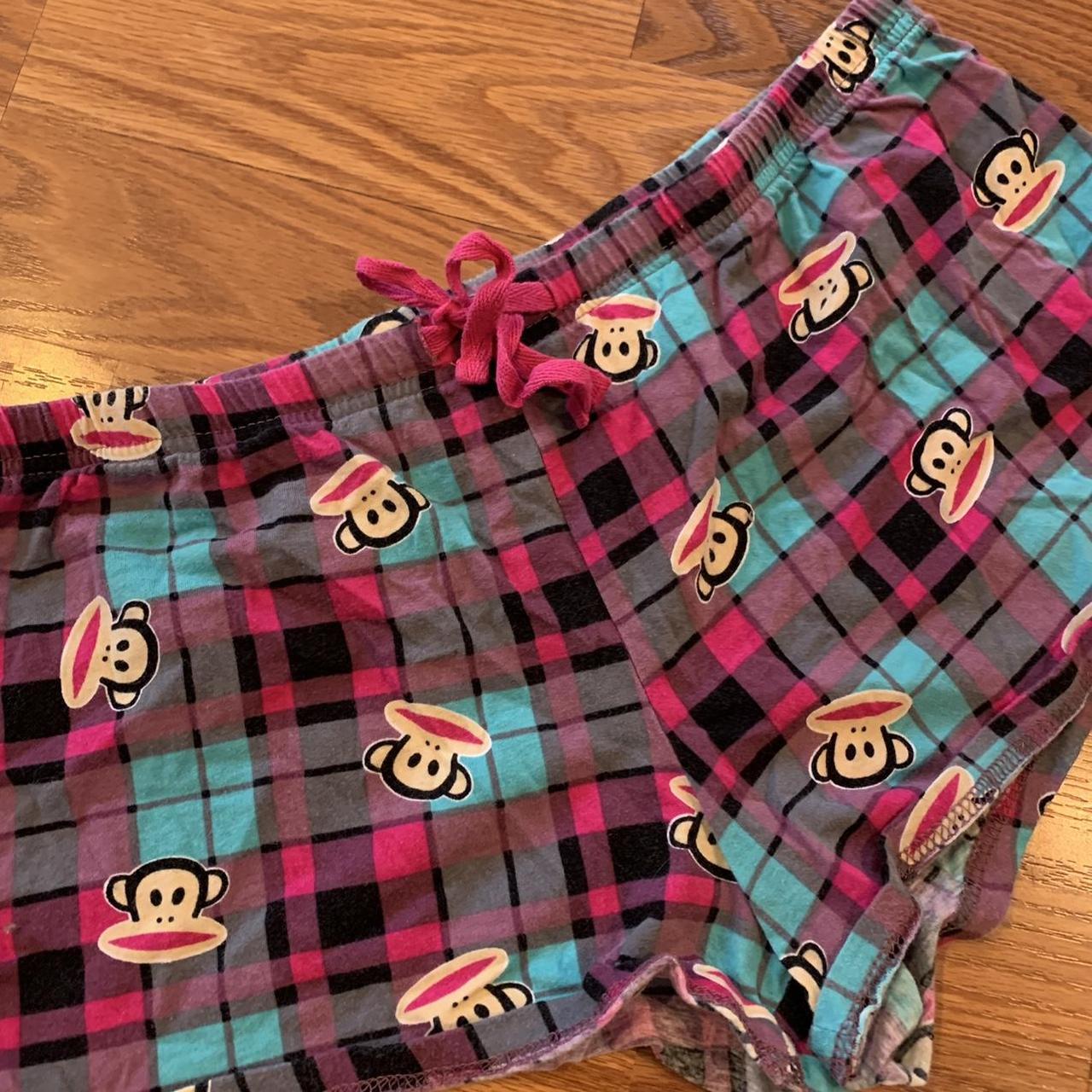 Paul Frank Womens Blue And Pink Shorts Depop