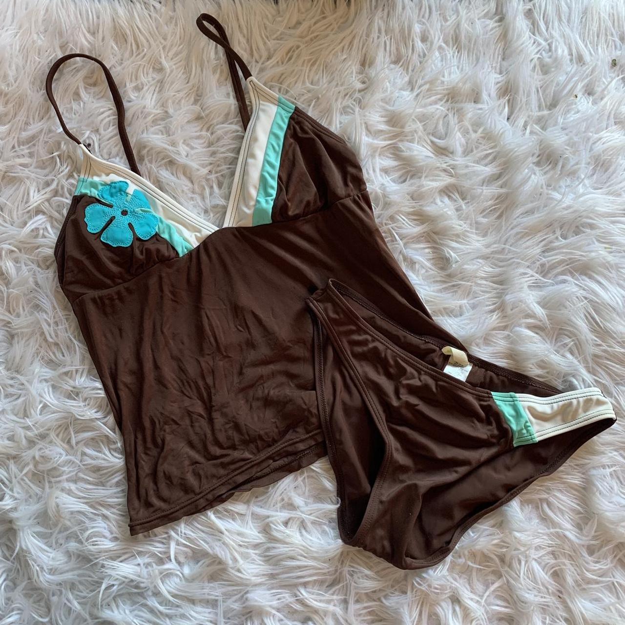 Y2K tankini! Cutest vintage coconut girl hawaiian... Depop