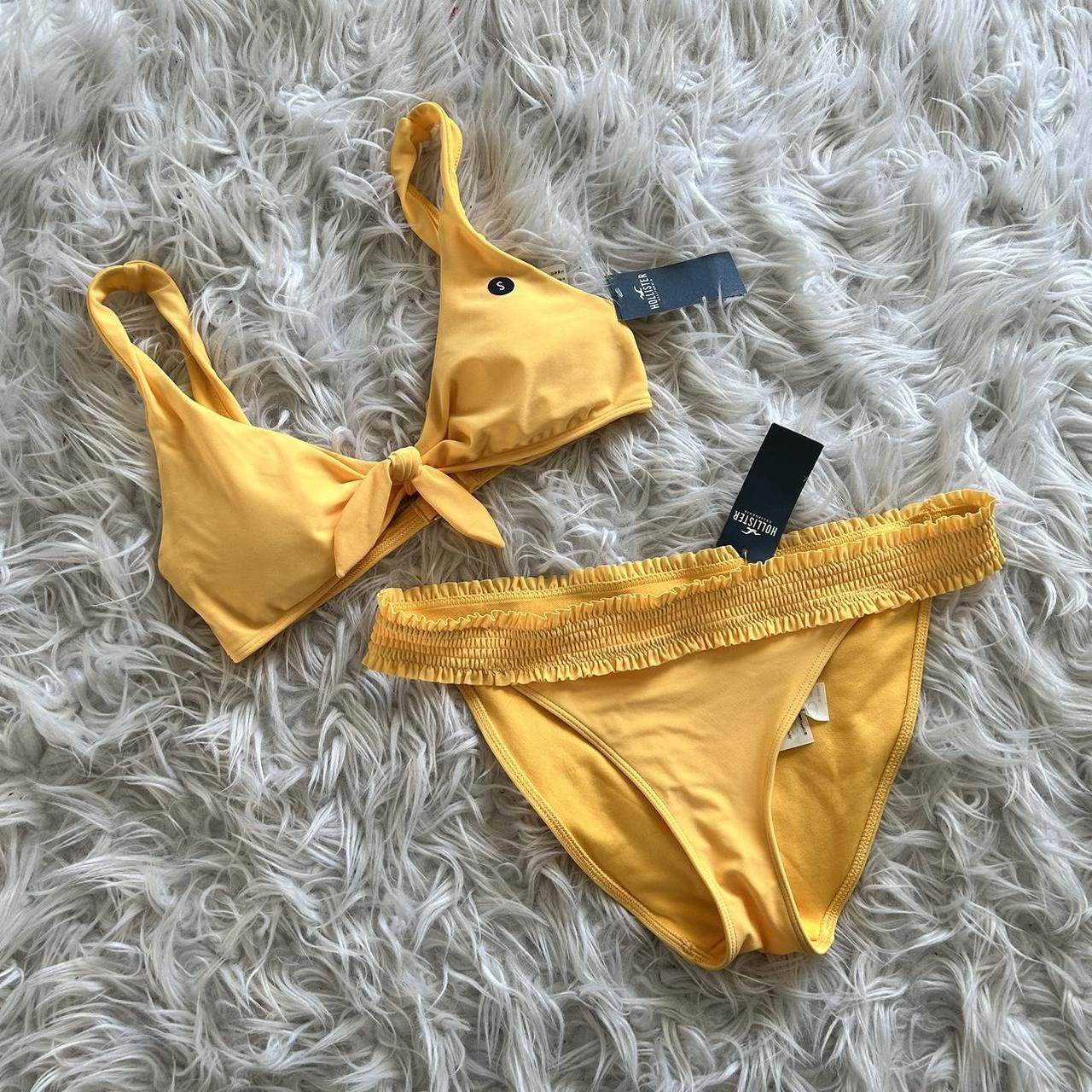 Hollister yellow outlet bikini