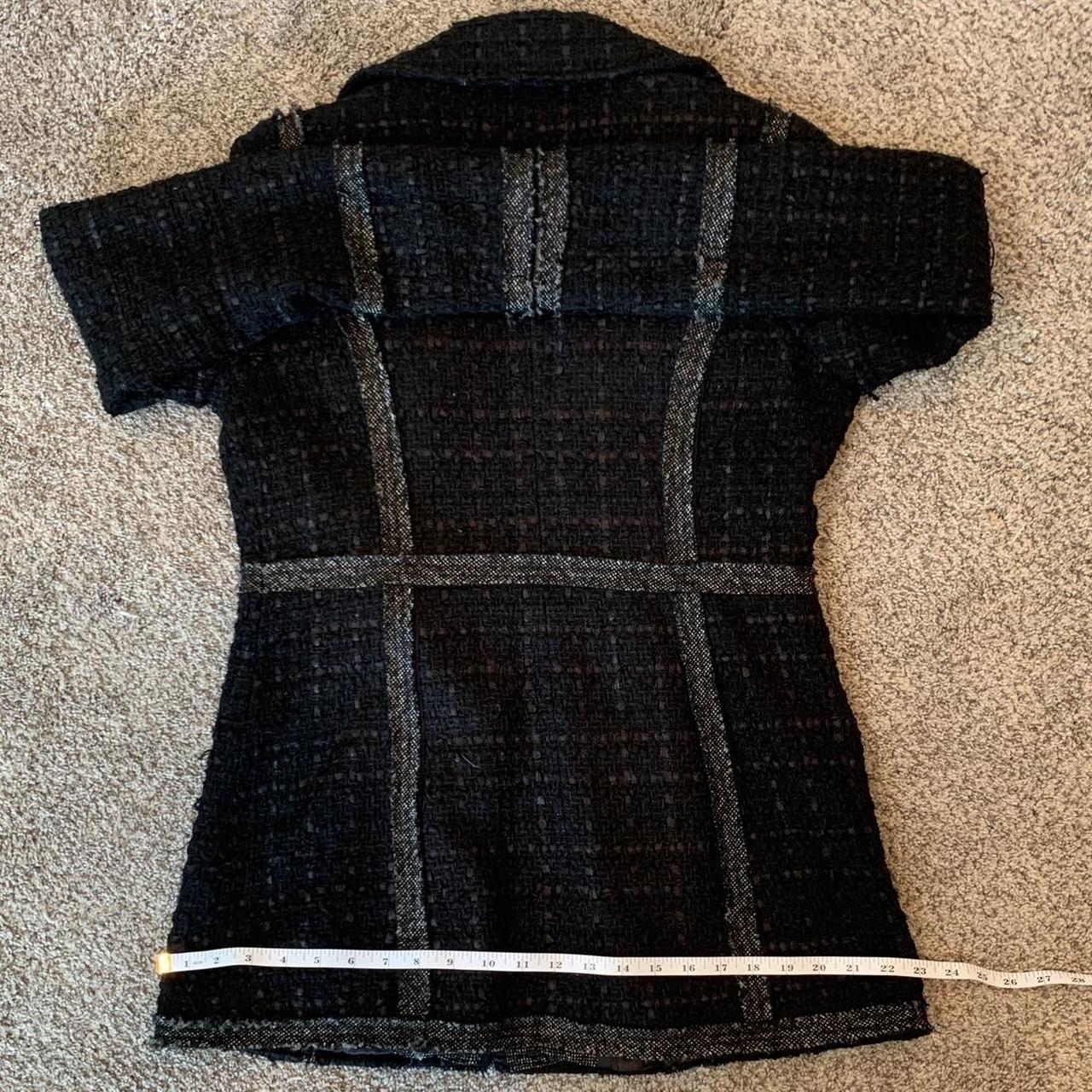 Laundry by Shelli Segal Men's Black and White Jacket Depop