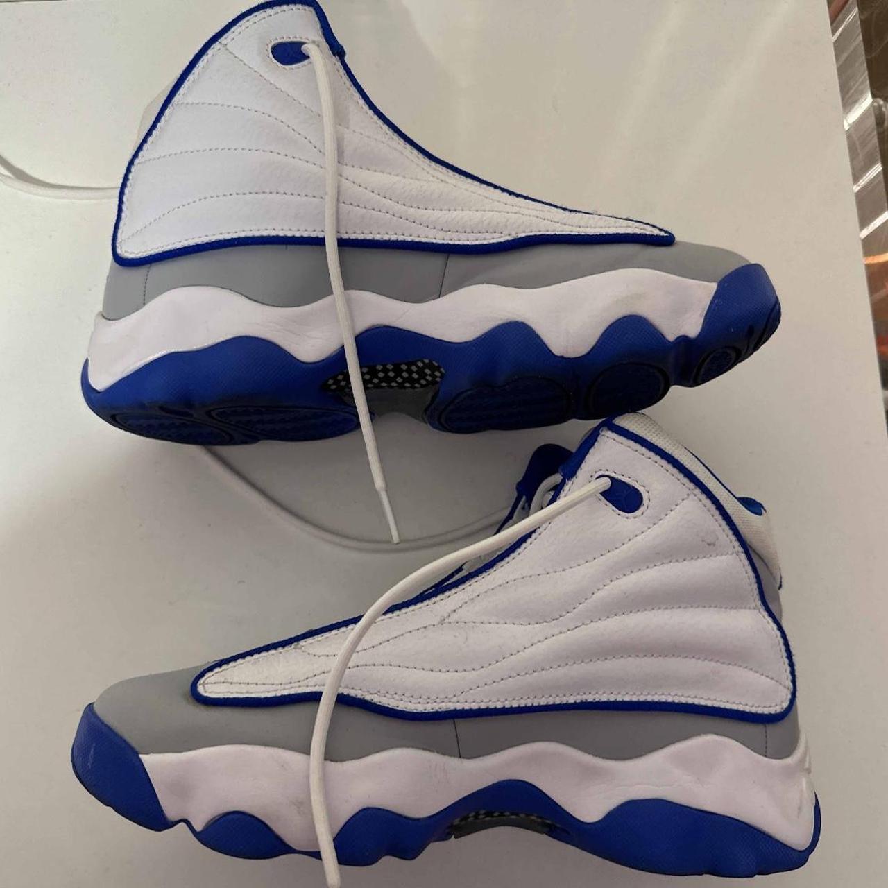 jordan pro strong blue and white