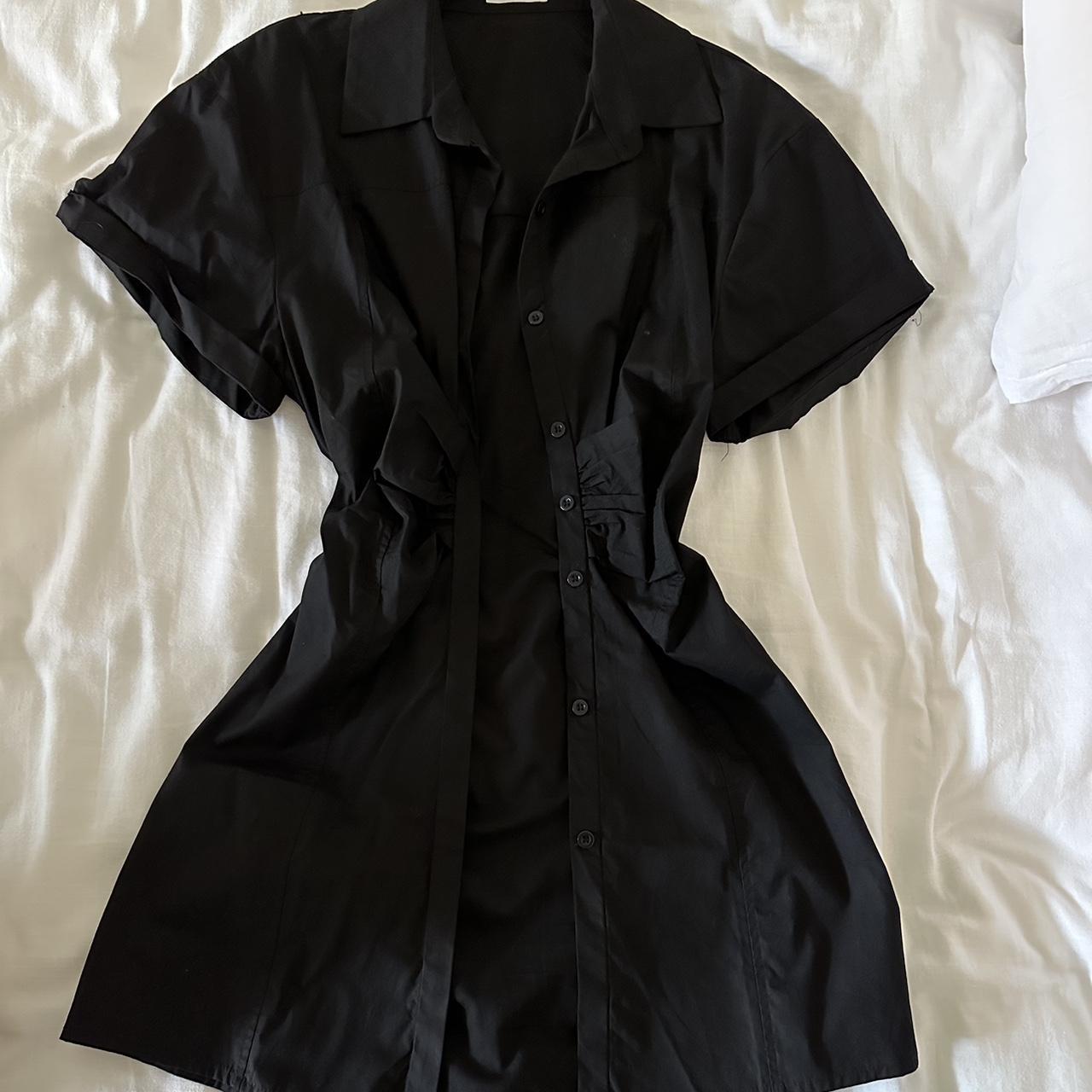 Charcoal Black suit dress WORN ONCE SIZE: AU/UK 6 - Depop