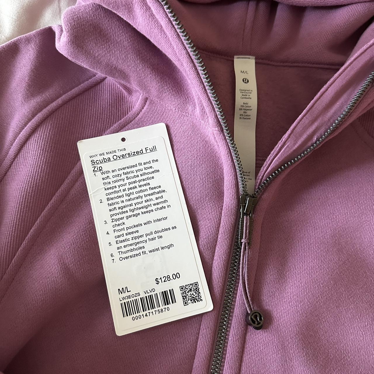 Lululemon Jacket Purple Interior ✿ Lululemon Full Zip Oversized