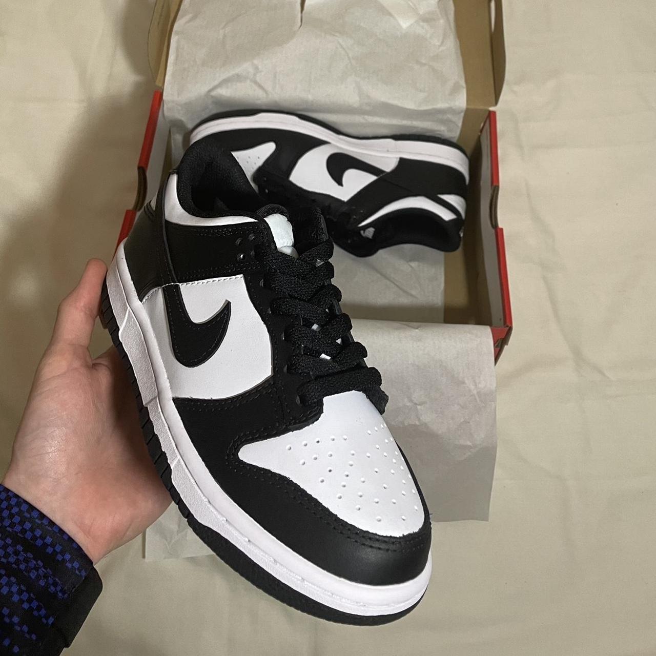 Nike Black and White Trainers | Depop