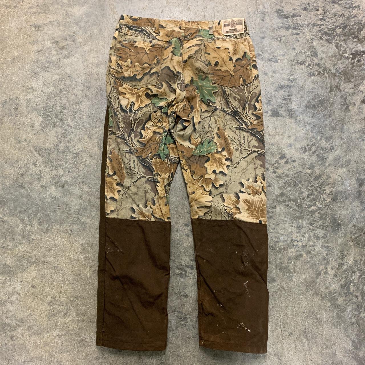 1980s Wrangler Rugged Wear Camo Brush Pants Some... - Depop