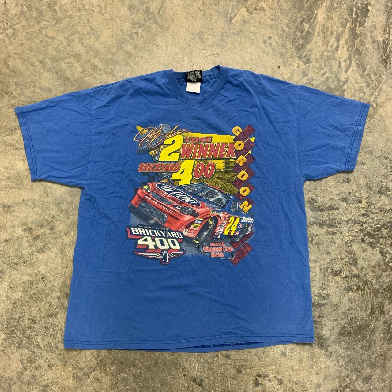 Vintage 2001 Jeff Gordon NASCAR tee No major Depop