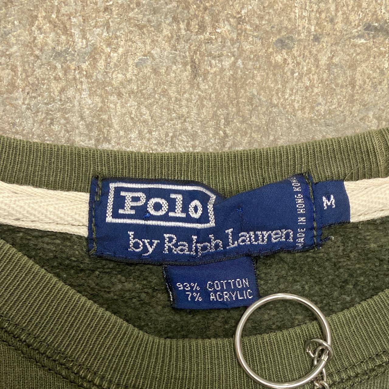 Polo Ralph Lauren Men's Green Sweatshirt | Depop