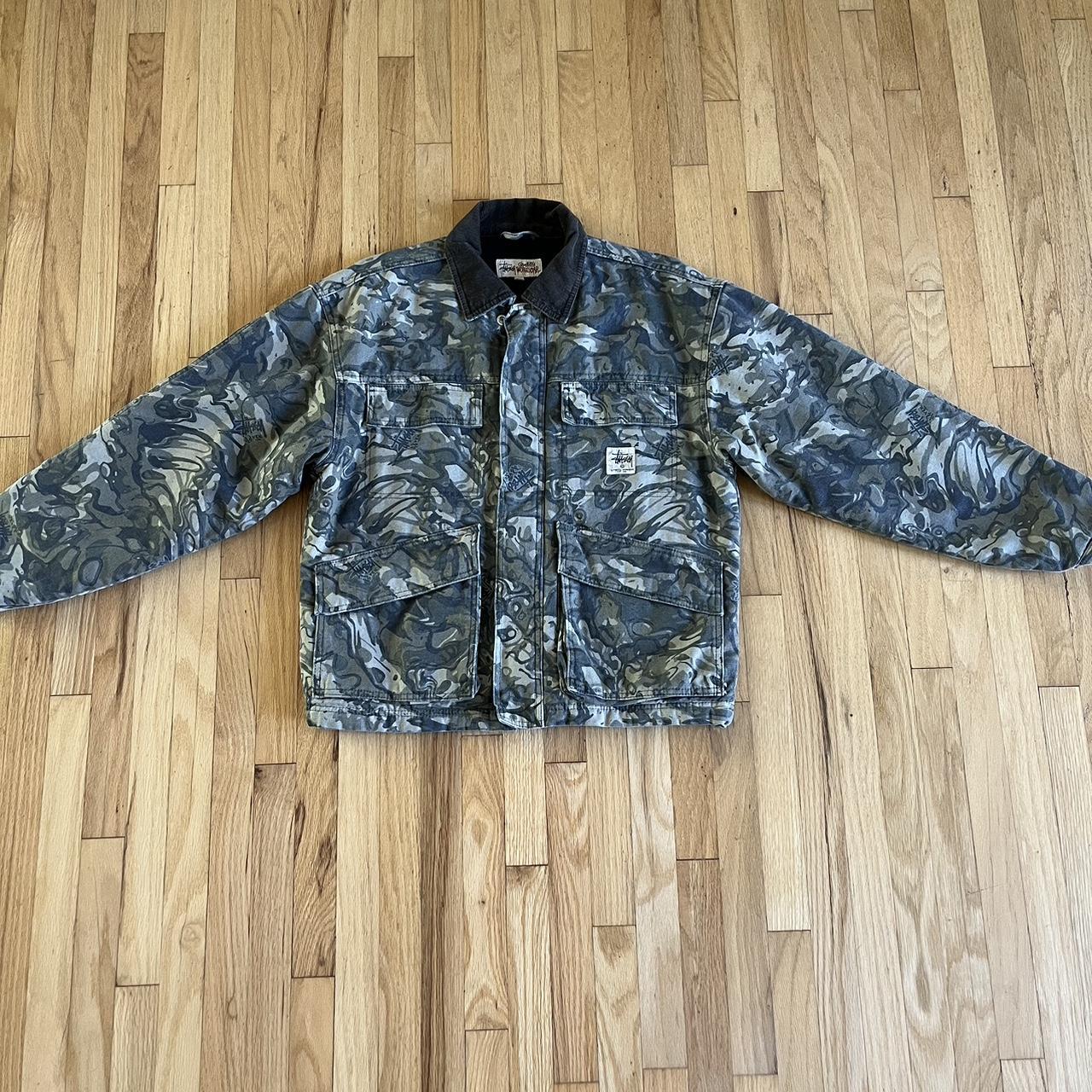 Stussy military work jacket real tree Camo *tried... - Depop