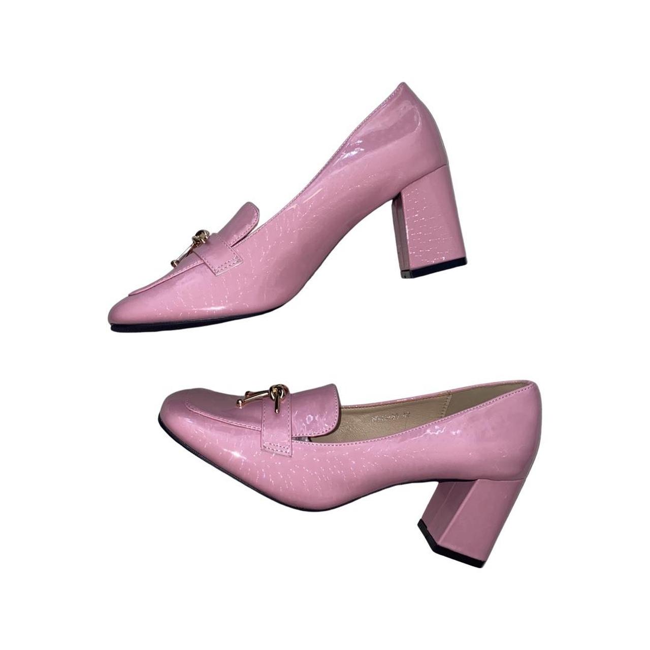Women's Pink Loafers Depop