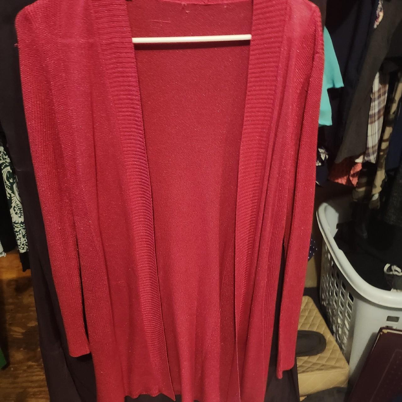 Source Unknown Women's Cardigan - Red/Multi - M –… - image 1