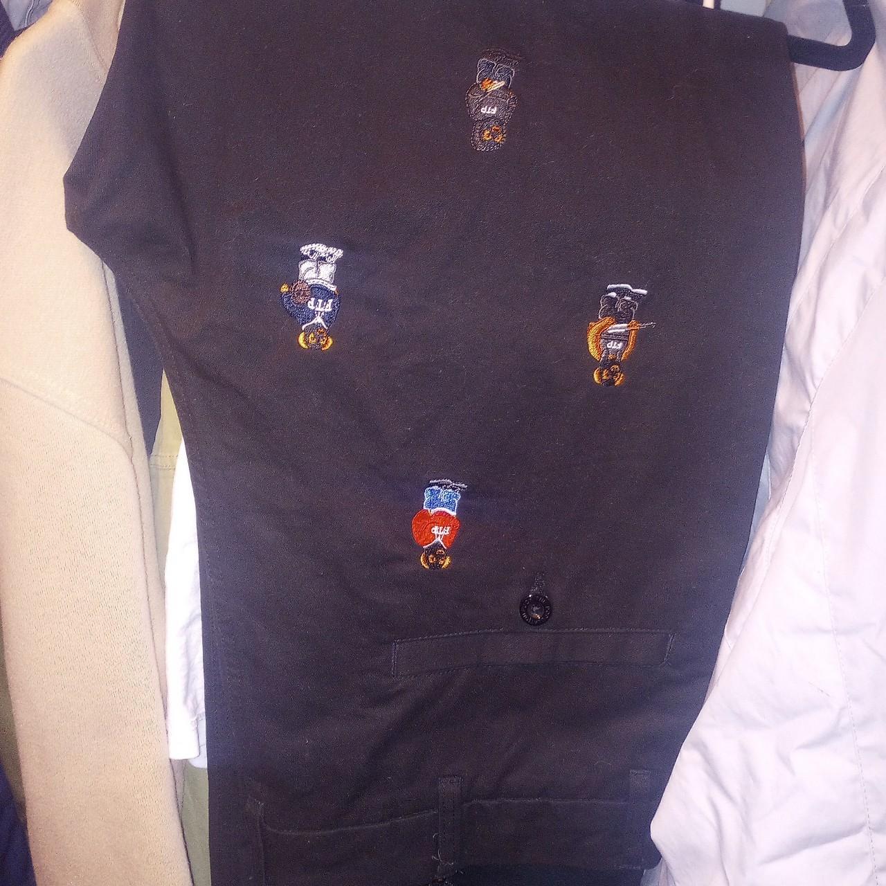 Ftp bear black chinos size 36 only worn once - Depop