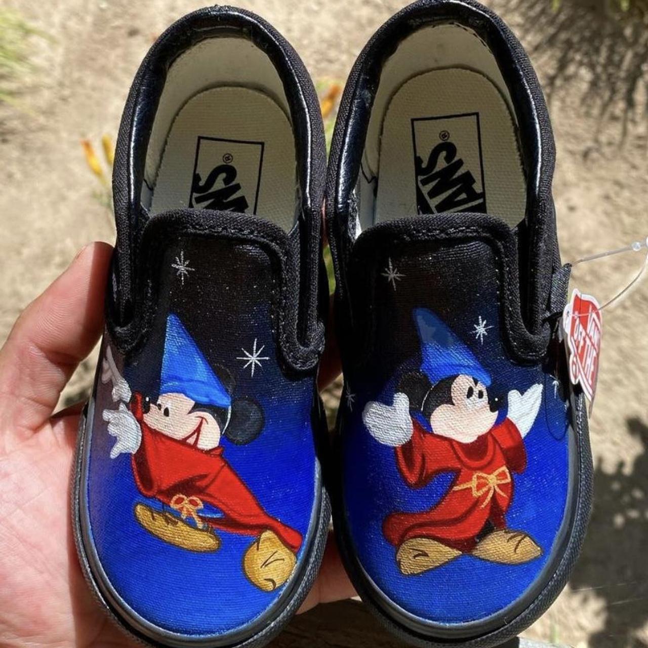 Mickey mouse custom vans hotsell