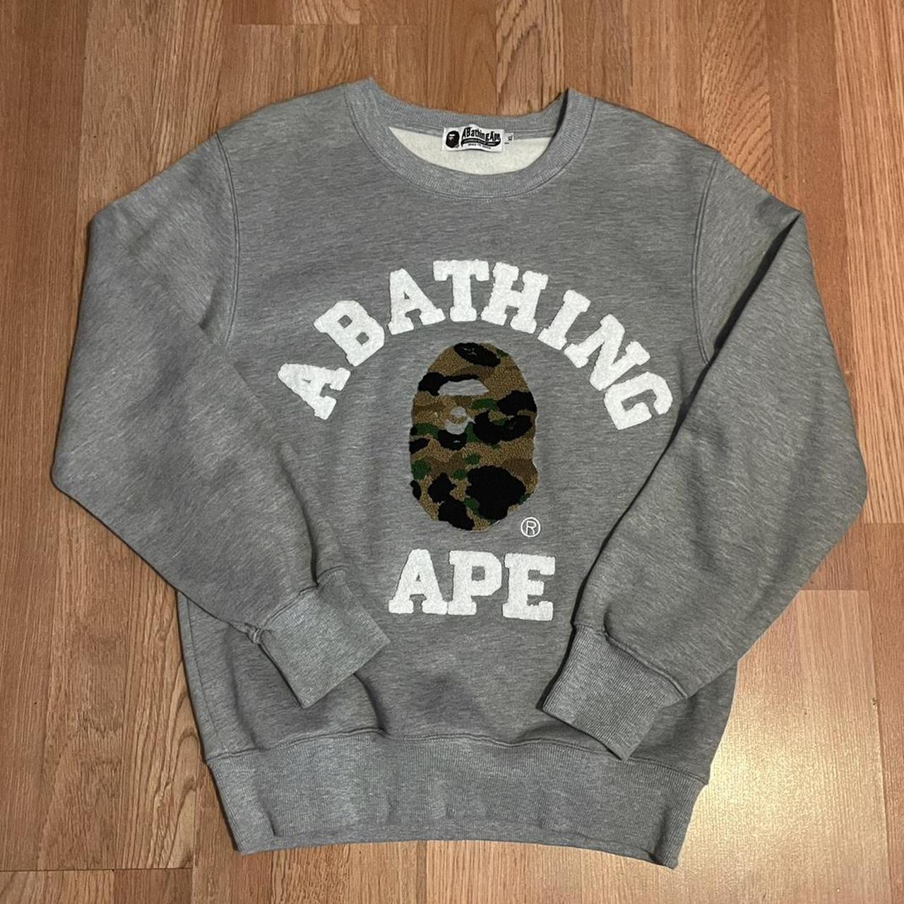 A Bathing Ape Camo Embroidered Crewneck,