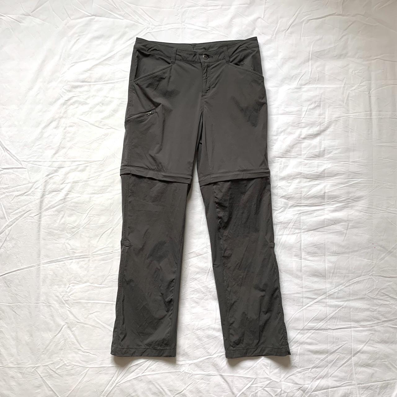 Grey Patagonia hiking trousers | Can zip off into... - Depop