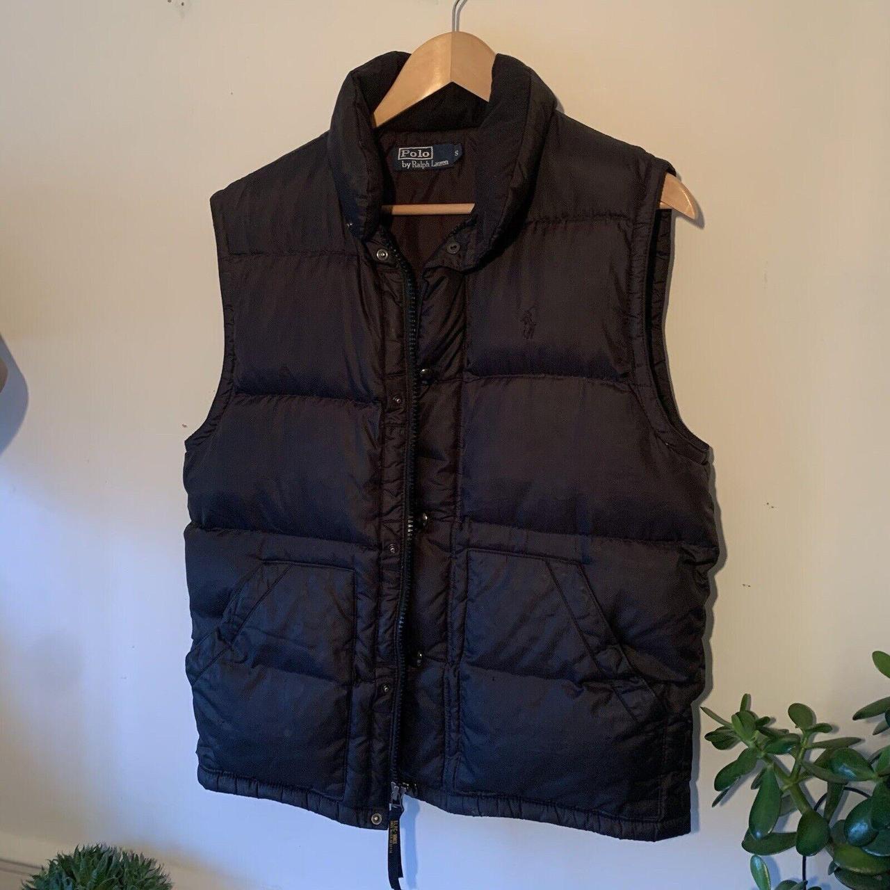 Polo Ralph Lauren Navy Body Warmer Gilet Vest Down... - Depop