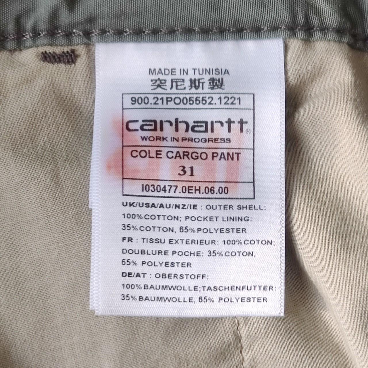 Carhartt WIP Cole Cargo Pants - Thyme - W31 - Brand... - Depop