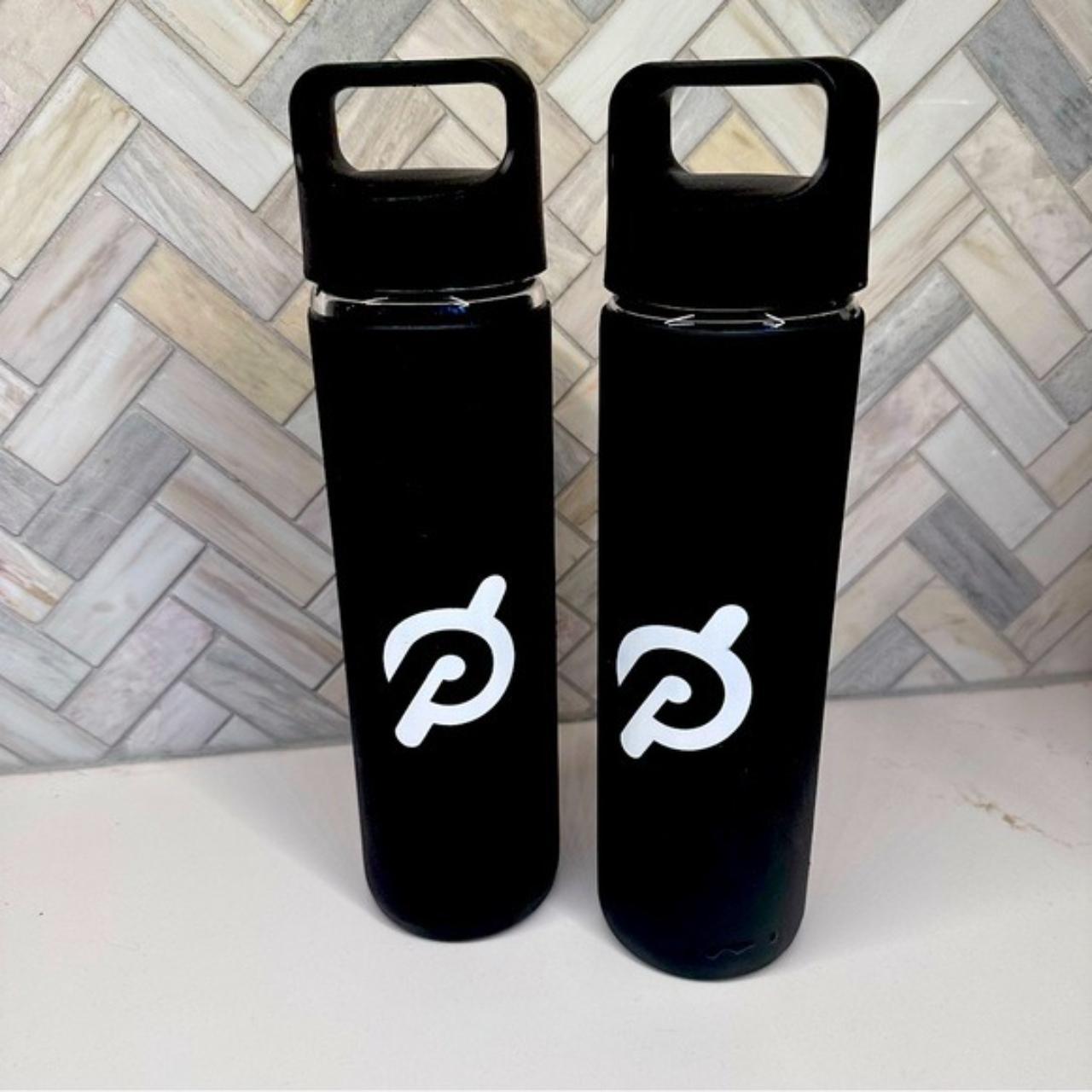 Two Peloton Glass Water Bottles With Silicone Non... Depop