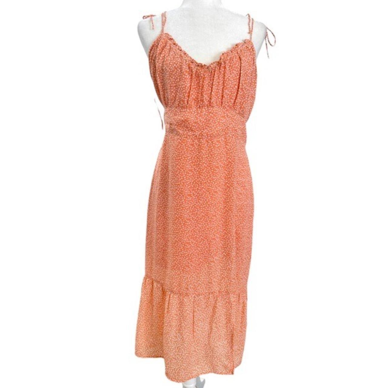 Abercrombie & Fitch Women's Orange and Pink Dress | Depop