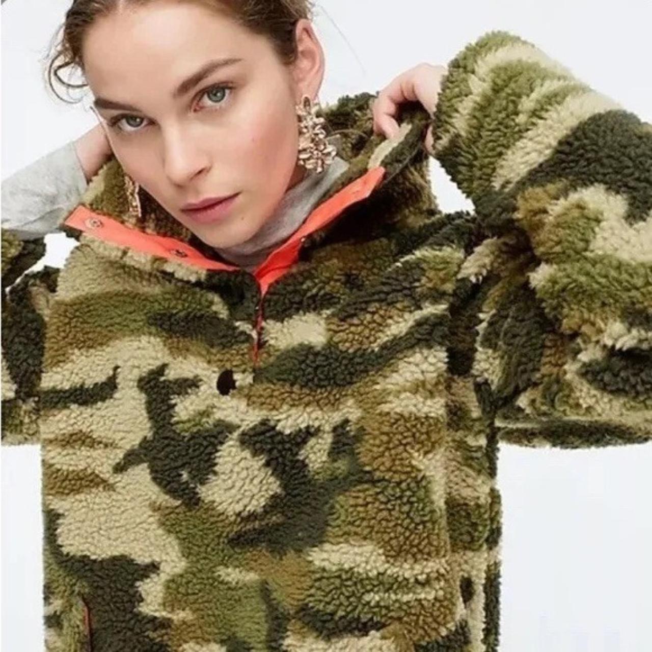 J crew camo clearance hoodie