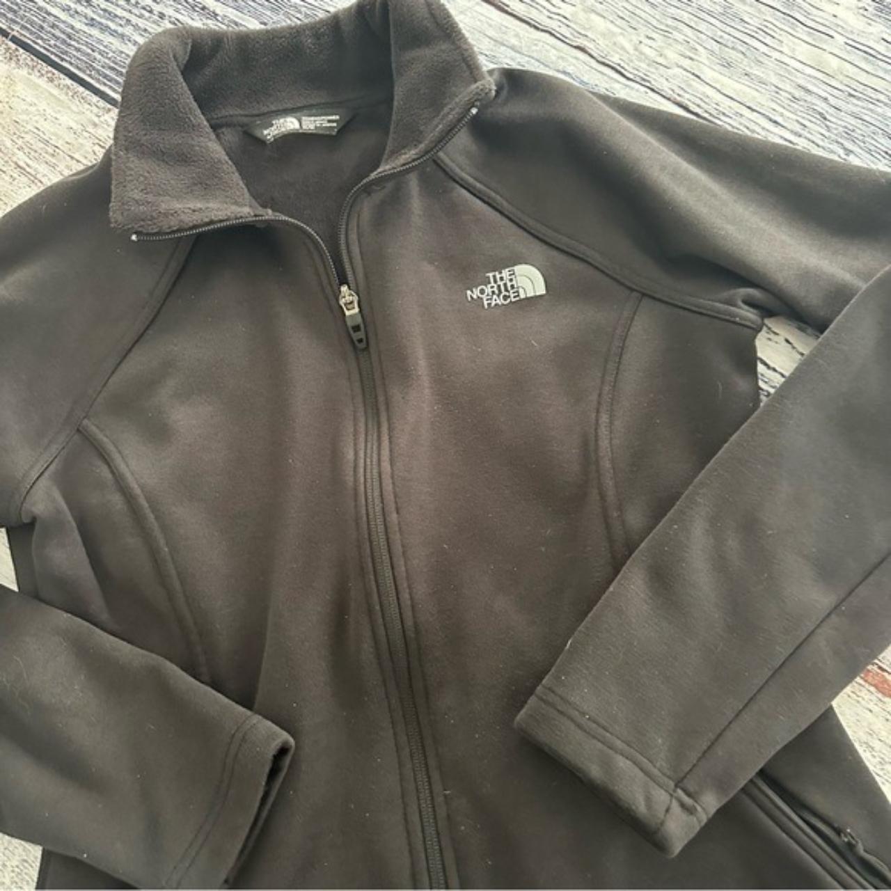 The North Face Soft-shell Zip Up Fleece | Dark... - Depop