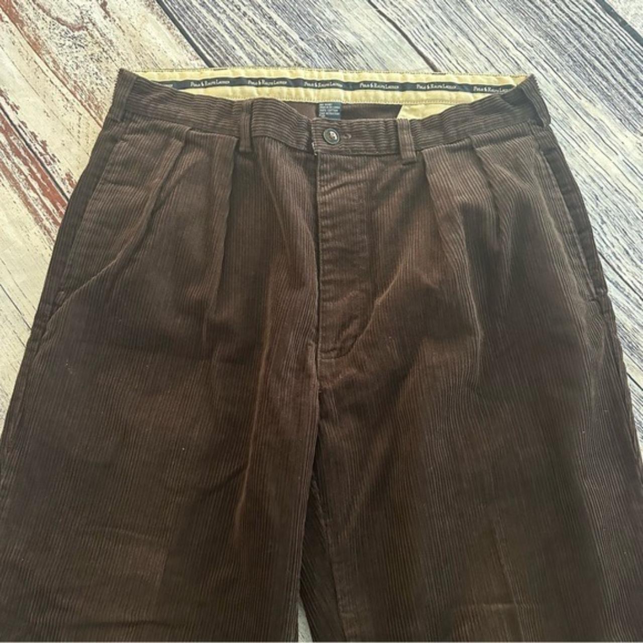 Ralph Lauren Polo Cords Brown Wide Wale Corduroy... - Depop