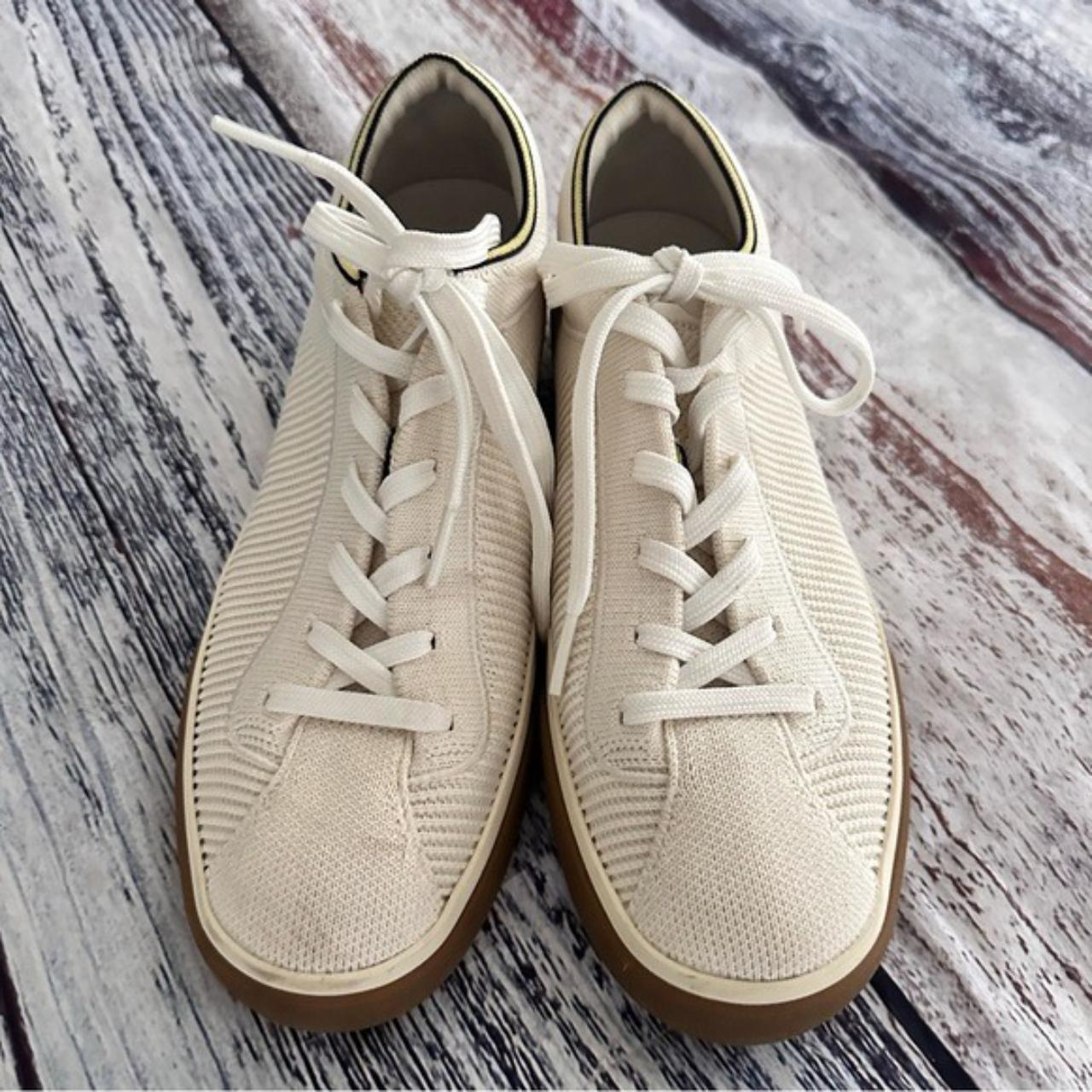 Rothy’s The Lace up Sneaker In Vanilla Cream... - Depop